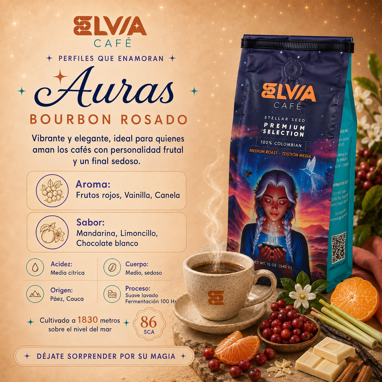 Auras — café de especialidad Páez, Cauca