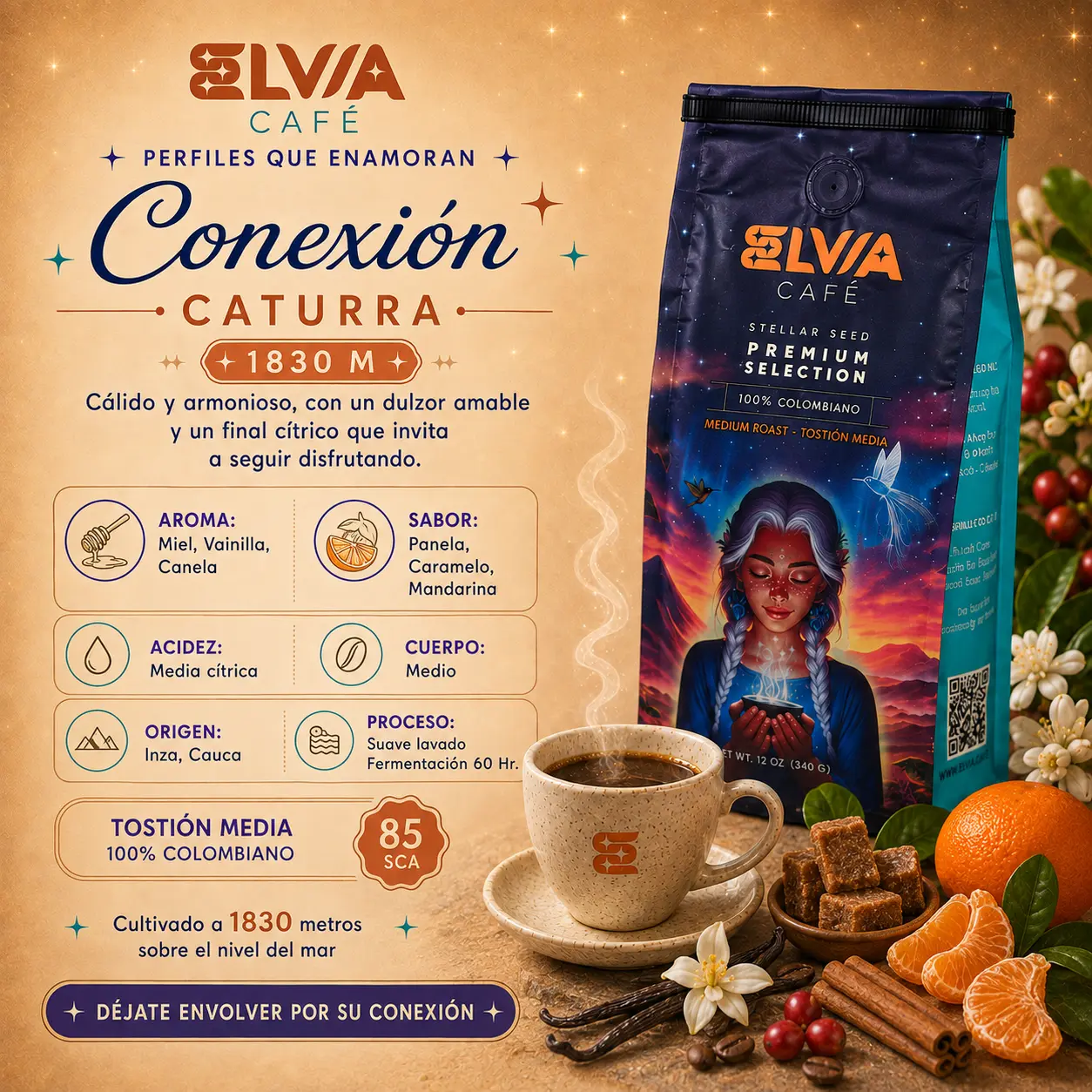 Conexión — café de especialidad Inzá, Cauca