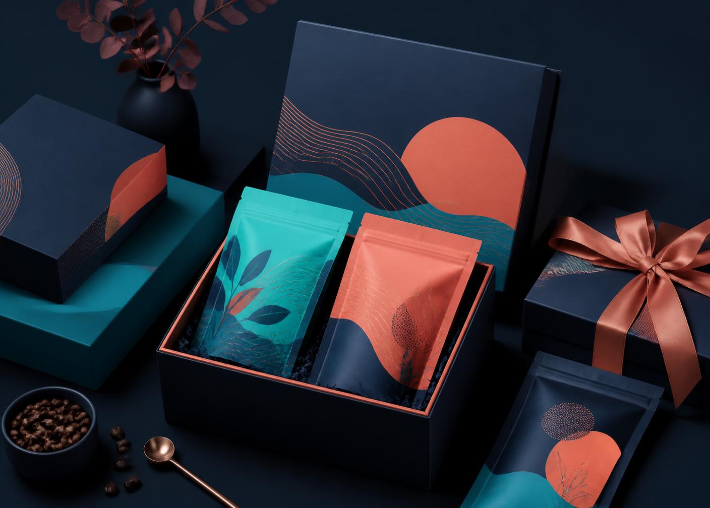 Cajas de regalo corporativo con café de especialidad